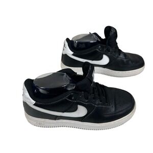 Nike Youth Air Force 1 GS CT3839-002 Black Leather Athletic Sneakers‎ Size 6.5Y